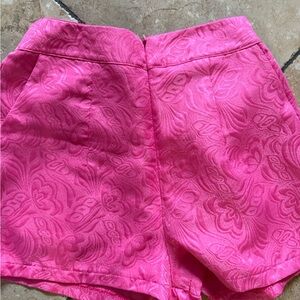 Pink Floral Women's Comp Dress with Shorts